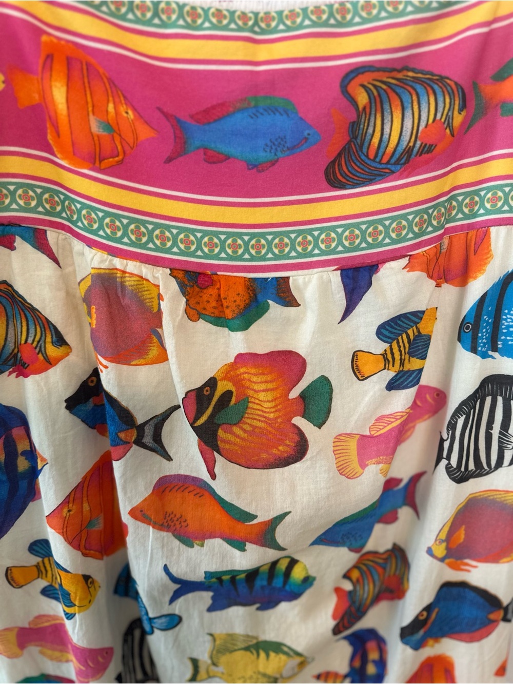 Mumu Skylar Maxi Dress Tropical Fish Spaghetti Strap Maxi Dress L - Picture 9 of 13
